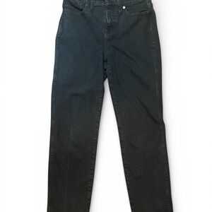 Madewell Curvy Stovepipe Jeans Womens Size 29P Straight Leg Classic Black Denim